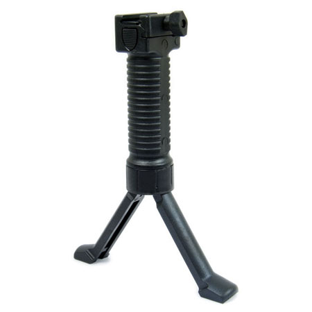 Grip Pod Tactical 20mm picatinny rail Bipod Vertical Grip Black